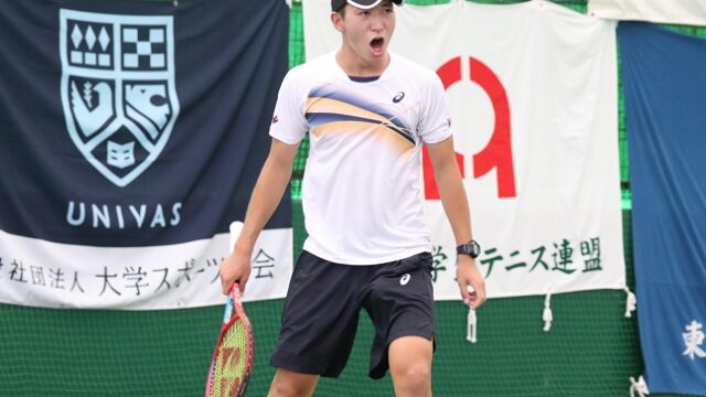 男子シングルスで丹下が、女子ダブルスで石川・吉岡組が決勝進出！　男女アベック優勝目指していざ早慶頂上対決へ