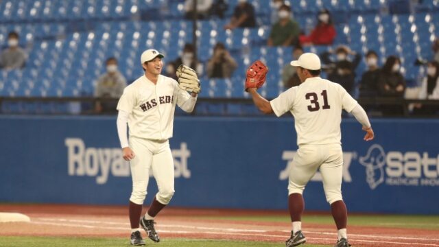 ９回２死から４者連続適時打で逆転　齋藤正が初勝利挙げる／明大１回戦速報