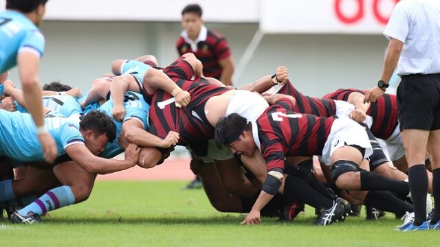 序盤のヤマ場　筑波大戦を１トライ差で勝利！