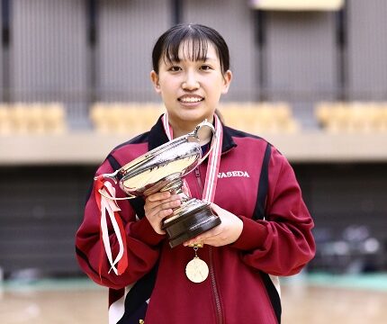 黒野がシングルス優勝！　早大は団体に続き個人２種目制覇で3冠に輝く（女子）