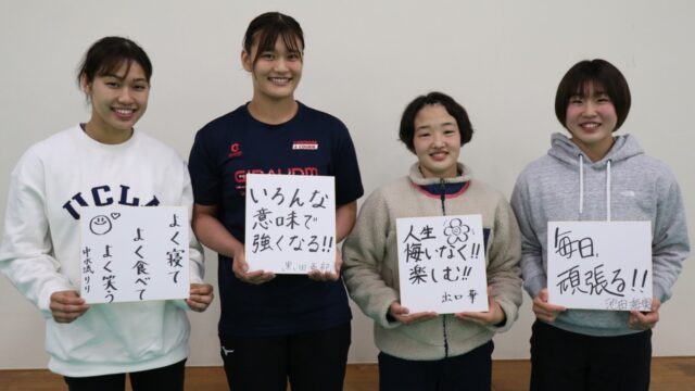 早慶戦直前特集　第３回　黒田亜紀×中水流りり×池田海実×出口華