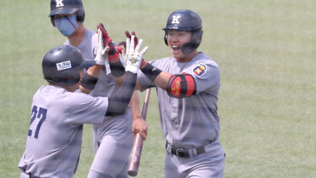 廣瀬起死回生の３ラン　劇的展開で立大に競り勝つ／立大１回戦