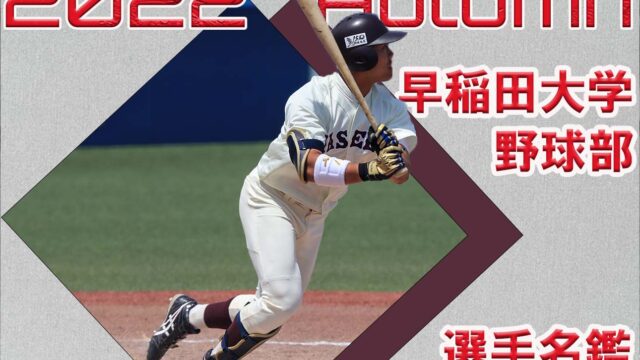 2022年度秋　野球部選手名鑑