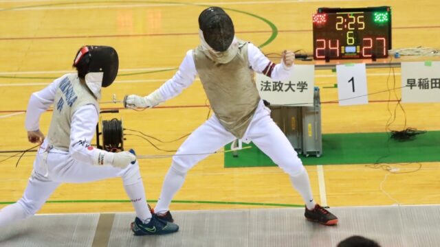 一本勝負を制し日本一！男子フルーレ団体