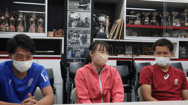 【特集】学生スタッフ特集『Ｂｅ　ｔｈｅ　ｂｅｓｔ』【第１回】ＲＥＦ石郷岡史弥×ＲＥＦ古瀬健樹×ＴＲ庄司菜々子