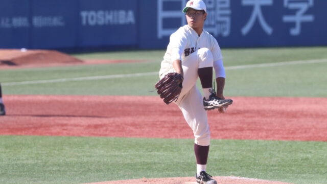 明大・村田に完封許し、今秋初黒星／明大１回戦