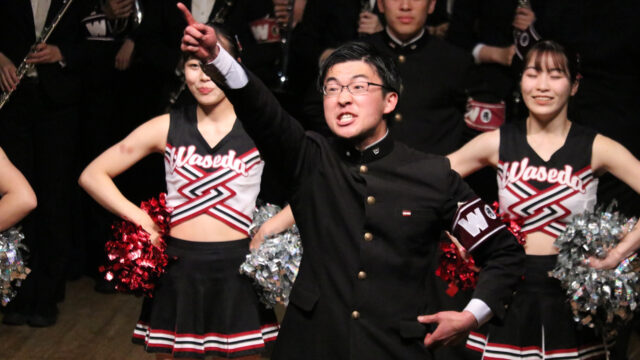 新歓の夜は新歓ステージ！　１時間以上にわたり応援部の魅力を届けた