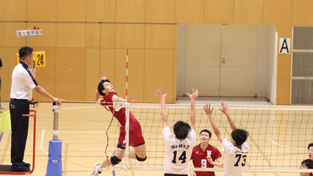 東日本インカレ開幕　下級生の活躍もあり国士館大にストレート勝利／２回戦