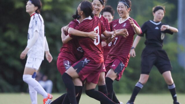 ＦＷ崎岡の鮮烈勝ち越し弾！　逆転で関カレ後期開幕連勝！！