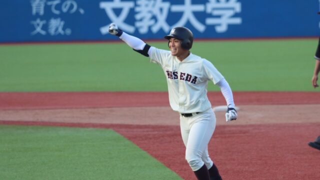 苦しい展開ながらも、全員野球でサヨナラ呼び込む／立大１回戦