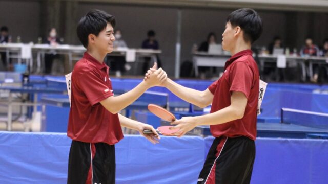 濵田・徳田組が男子ダブルスで優勝！　シングルスは悔しさの残る結果に