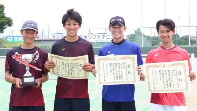 決勝は早大対決に！矢野・端山先輩組に軍配が上がる