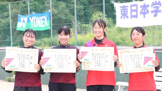 ダブルスで高橋・松井組、半田・村上組がダブル入賞！