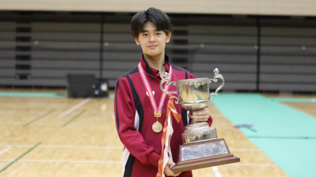 男子単で徳田が学生日本一に！濵田一副将も３位、女子単で杉田主将が８強で早大勢から４名がランク入りを果たす