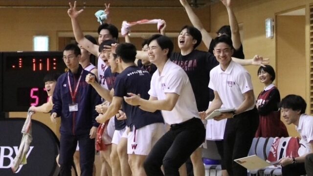 長距離砲が火を吹き山梨学院大に勝利　１部昇格へ望みをつなぐ