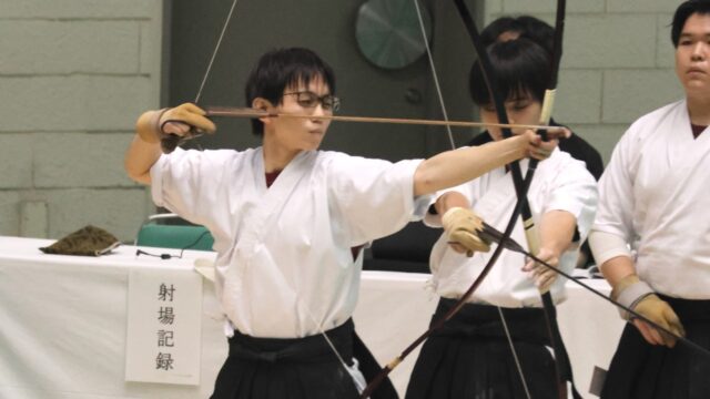 【弓道】インカレ２日目　男子団体は３回戦進出、女子団体は無念の予選敗退