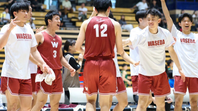 【男子バスケ】開幕戦から衝撃の大波乱　長距離砲がさく裂し、昨年準優勝の白鴎大を相手に18点差の快勝！