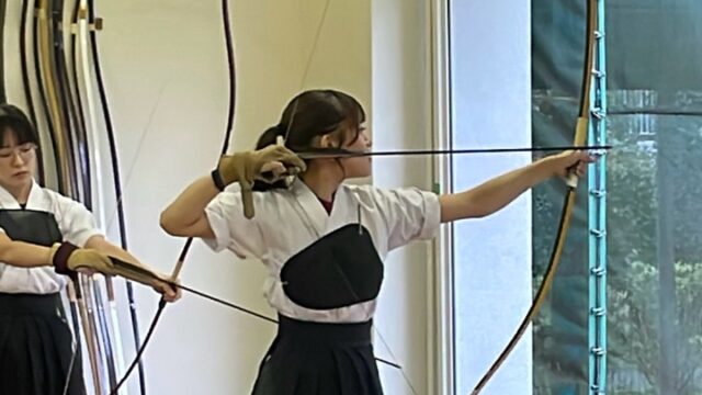 【弓道】リーグ３戦目、終始主導権を握られ日大に敗れる