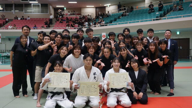 【柔道】主将・笠井が２年ぶり優勝で２階級制覇達成！男女８選手が全日本出場を決める快挙