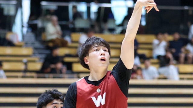 【男子バスケ】堀田尚秀　覚醒中のレフティシューター　我慢の春を乗り越え、オータムリーグの主役へ
