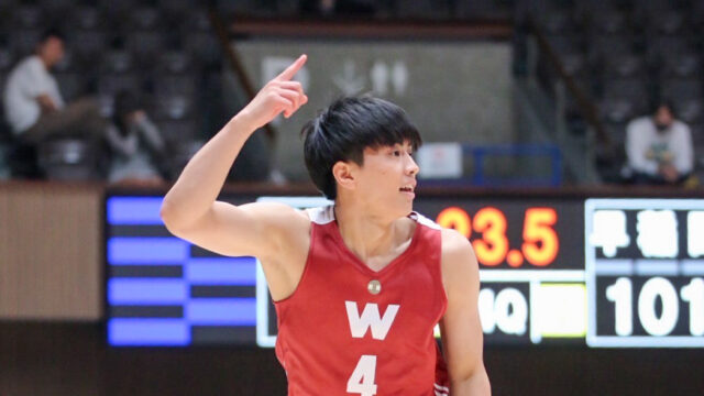 【男子バスケ】今季２度目の100点ゲームで専大に勝利　８連勝で２位との差は２ゲームに