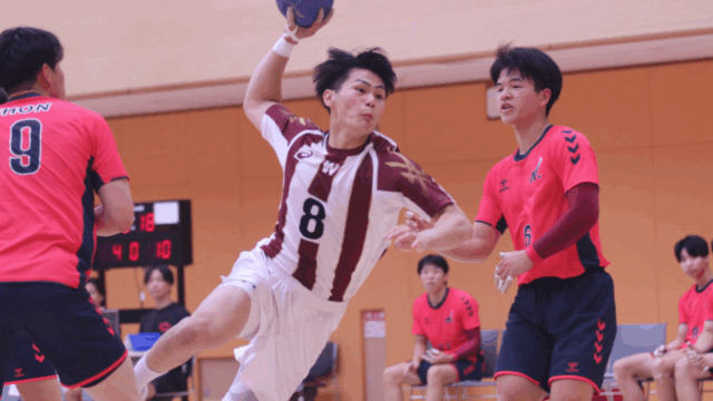 【男子ハンドボール】ミス続き流れつかめず敗戦　リーグ折り返しの日大戦は20得点にとどまる