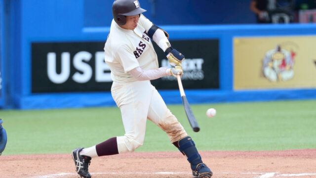 【野球】石郷岡の決勝打に吉田瑞副将トドメの一撃　終盤まで同点の接戦も白星発進／東大１回戦
