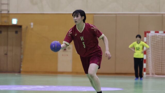 【女子ハンドボール】秋季リーグ第３戦　後半から追い上げを見せ逆転勝利！