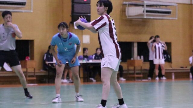 【女子ハンドボール】秋季リーグ第７戦　接戦を見せるも後半で点差を広げられ　無念の敗戦