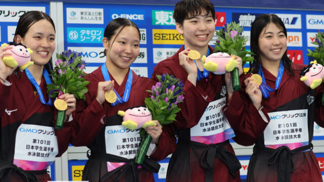 加藤、竹澤が優勝、女子リレー金！メダル＆自己ベストラッシュで、チームが活気づく一日に