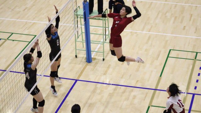 【女子バレーボール】 勢いに乗りたい初勝利後の一戦！山梨学院大に一歩及ばず敗戦を喫した