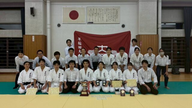 男女ともに短刀乱取団体戦で優勝！　早慶戦に向けて弾みをつける