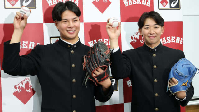 【野球】伊藤樹「勝てる投手であり続けられるように」　田和「１年目から投げられるように」／プロ野球ドラフト会議コメント