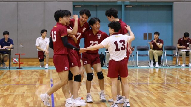 【男子バレー】攻守ともに安定感を発揮し筑波大に圧勝！ 優勝へと望みをつないだ