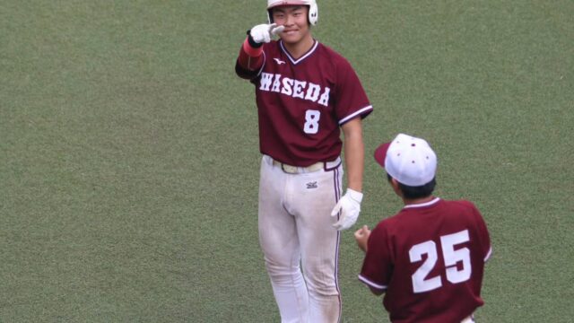 【男子ソフト】見事な集中打でリーグ戦初勝利/秋季リーグ３回戦