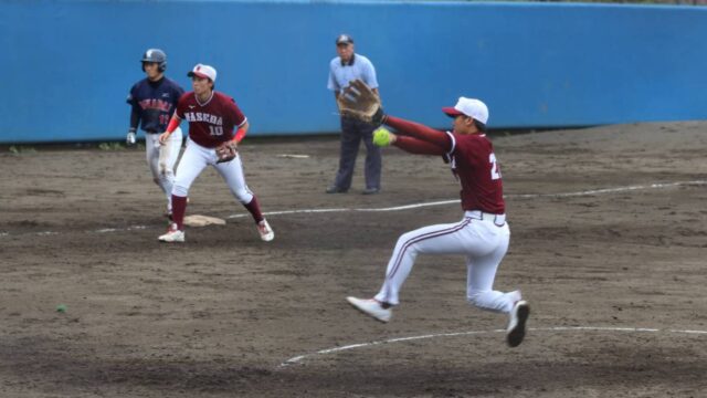 【男子ソフト】藤田が好リリーフも…　一度もリードを奪えず悔しい初戦敗退/関東大学選手権
