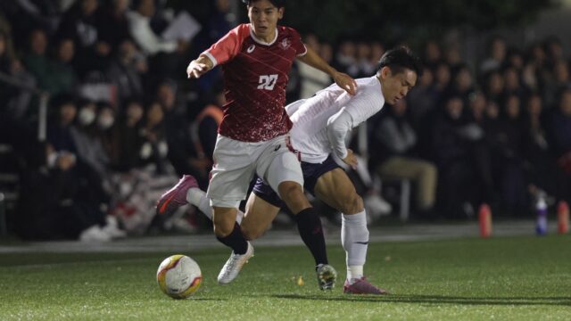 【男子サッカー】首位駒大相手に勝ち点１　自力昇格へ可能性をつないだ