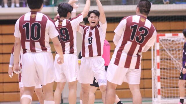 【男子ハンドボール】同志社大を下し初戦突破！