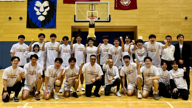 【男子バスケ】日大に100点ゲームで快勝！　20勝２敗の首位でリーグ戦を終えた