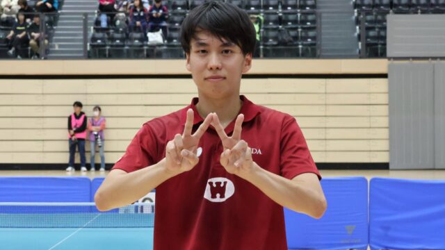 【男子卓球】濵田一主将が悲願の日本一！単複２冠を成し遂げた