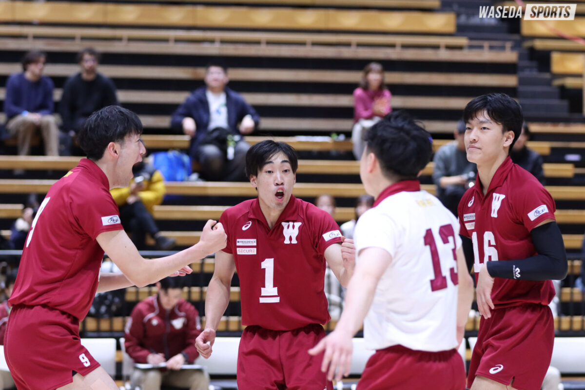 男子バレー】近大を下し3ー0の快勝！全員バレーで決勝進出を決めた