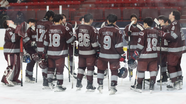 【アイスホッケー】強豪・明大に敗戦、インカレベスト４への壁高く