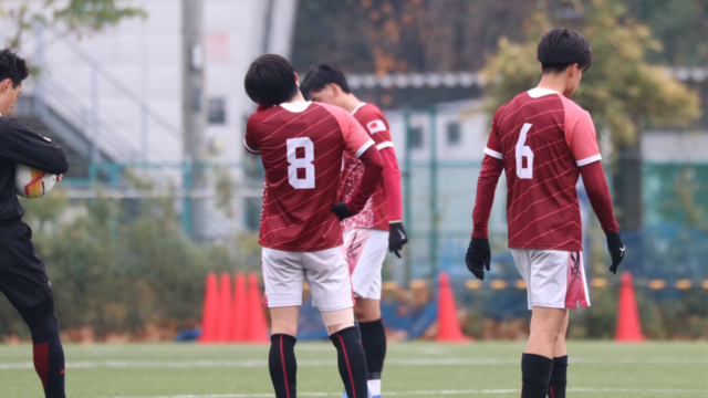 【男子サッカー】　青学大に先制するも逆転され敗戦　悔いの残る結果となった