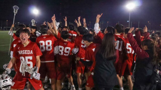 【男子ラクロス】夏での悔しさを糧にーー早大ラクロス、新人戦ウィンターカップで頂点に