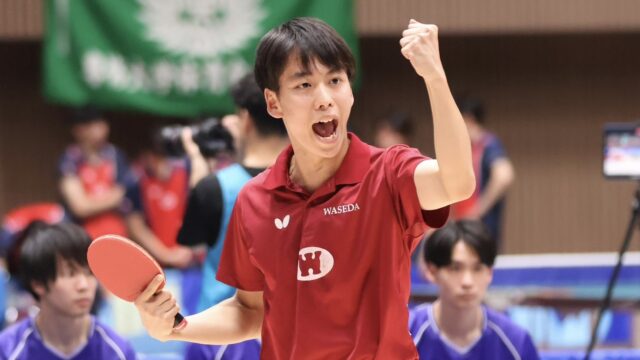【連載】『令和７年度卒業記念特集』第16回　濵田一輝／卓球男子