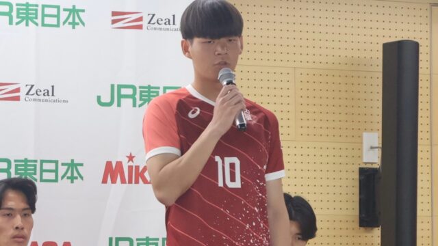 【男子サッカー】　関東大学リーグ戦開幕前記者会見に鈴木主将が登壇