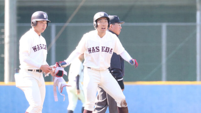 【野球】帰京後初戦　打線が奮起し13得点の圧勝／早同定期戦　