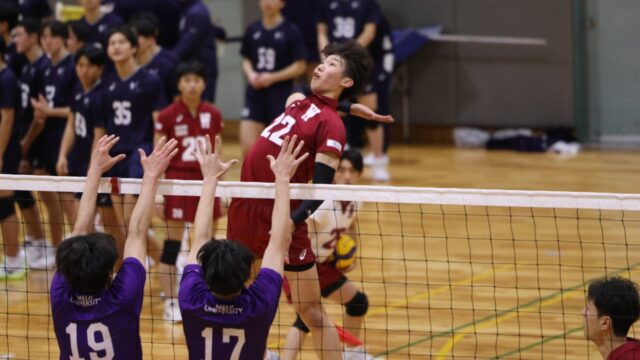 Sprout Camp明大戦　接戦のセットを落とす