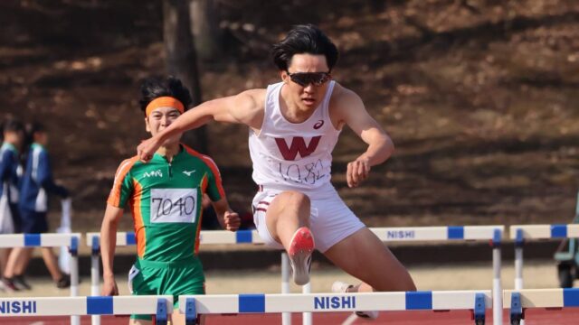 平田が意地の走りで自己記録を更新！　対校戦での躍動を誓う