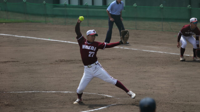 【男子ソフト】ダブルヘッダーは両試合ともコールド決着！１勝１敗でいざ宿敵との対決へ！